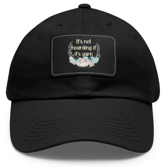Discover Knit Crochet Collect Yarn Stash Dad Hat With Leather Patch