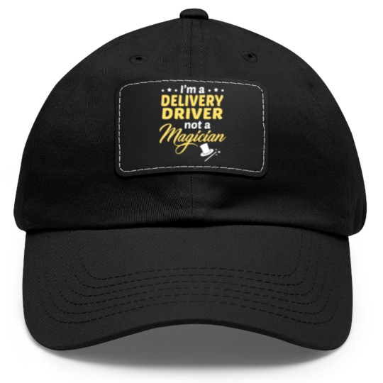 Discover Delivery Driver Dad Hat With Leather Patch