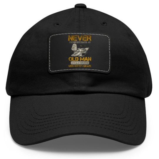 Discover USS Kitty Hawk CV 63 Dad Hat With Leather Patch