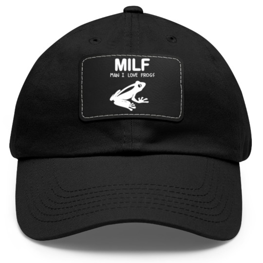 Discover man i love frogs - Man I Love Frogs - Dad Hat With Leather Patch