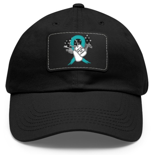 Discover Not all wounds are visible PTSD Awareness 22 Vete Dad Hat With Leather Patch