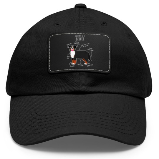 Discover Bernese Mountain Dog Anatomy - Bernese Mountain Dog - Dad Hat With Leather Patch