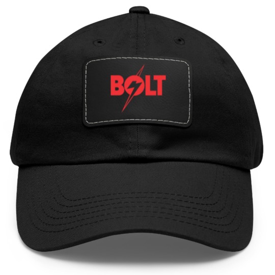 Discover bolt Dad Hat With Leather Patch