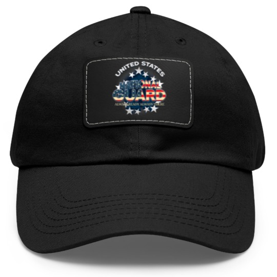Discover US National Guard Always Ready Always Th Dad Hat With Leather Patch