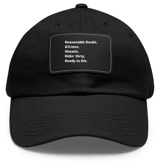 Discover Best Album List Dad Hat With Leather Patch - 90s Vintage Clothing - Dad Hat With Leather Patch