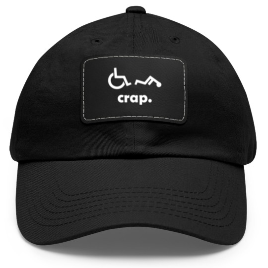 Discover Crap Handicap Dad Hat With Leather Patch