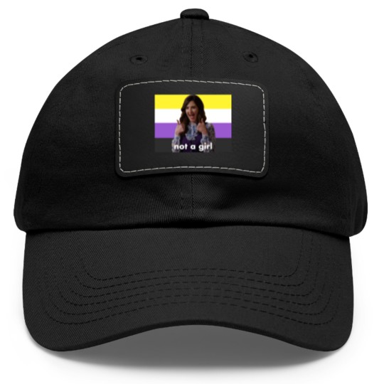 Discover Nonbinary Janet “Not a Girl” (The Good Place) - The Good Place - Dad Hat With Leather Patch
