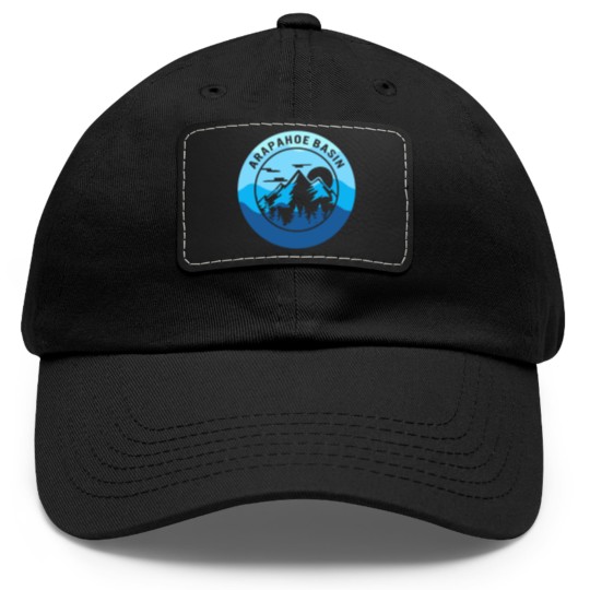 Discover Arapahoe Basin Dad Hat With Leather Patch, Skiing Gift Idea, Dad Hat With Leather Patch