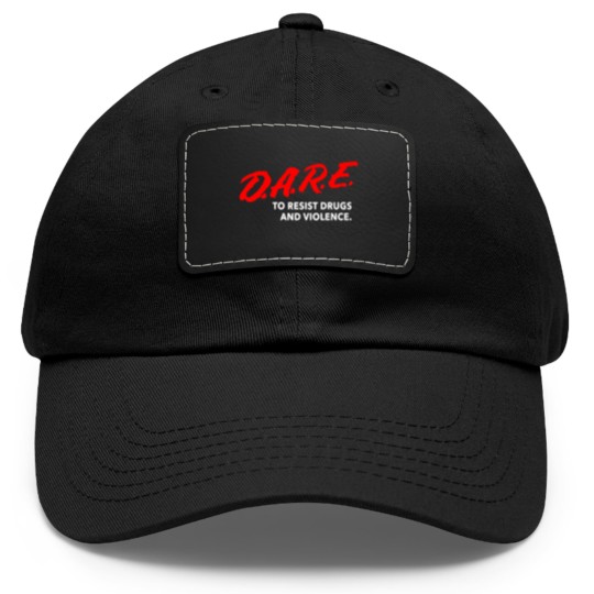 Discover Dare To Resist Drugs Violence Brand New Multiple S Dad Hat With Leather Patch