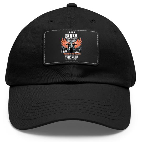 Discover A Biker Dad Hat With Leather Patch