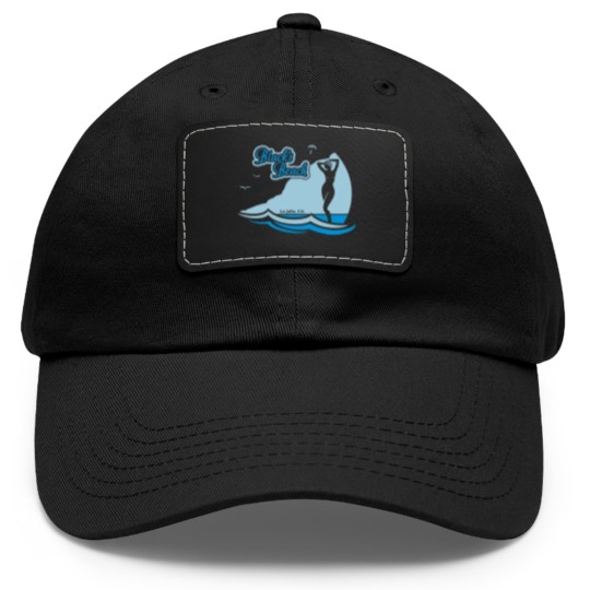 Discover Blacks Beach, La Jolla CA. Dad Hat With Leather Patch
