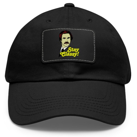 Discover Stay Classy! - Anchorman - Dad Hat With Leather Patch