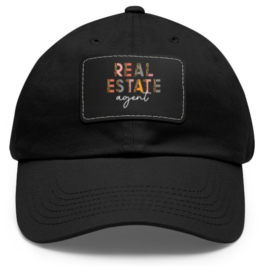 Discover REAL ESTATE AGENT Dad Hat With Leather Patch