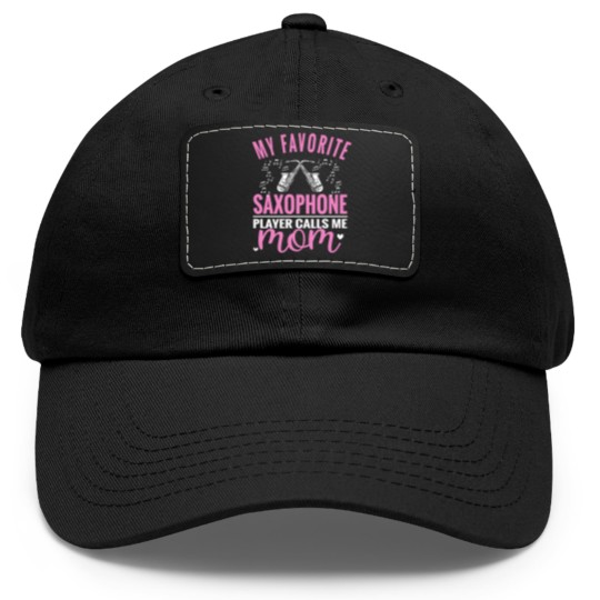 Discover Saxophone Mom Jazz Music Instrument Saxophone Dad Hat With Leather Patch