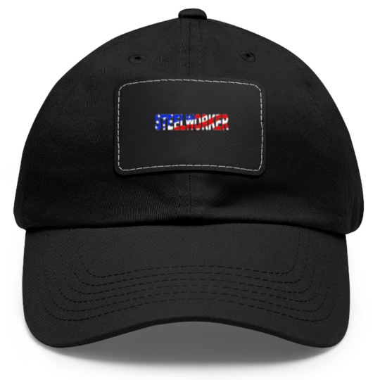 Discover Steelworker America Dad Hat With Leather Patch