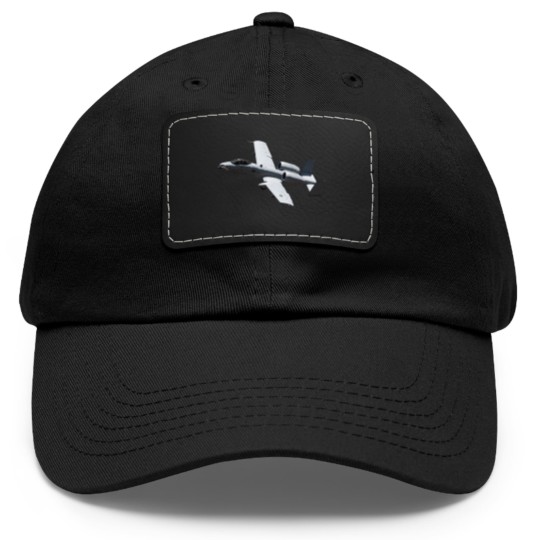 Discover A-10 Thunderbolt II Warthog Airplane - A 10 Thunderbolt 2 - Dad Hat With Leather Patch