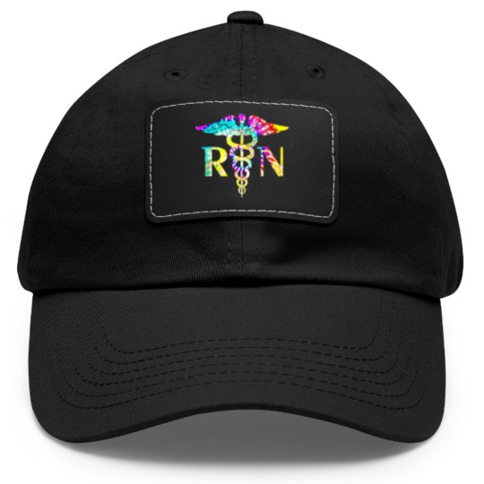 Discover Lovely Rn Registered Nurse Tie Dye Lovely Rn Registered Nurse Tie Dye Dad Hat With Leather Patch