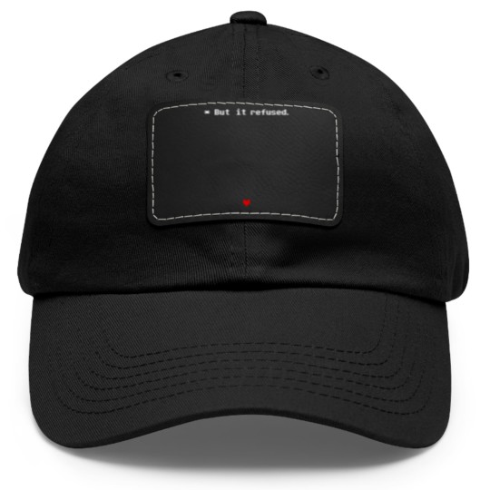 Discover Undertale - But it refused Dad Hat With Leather Patch
