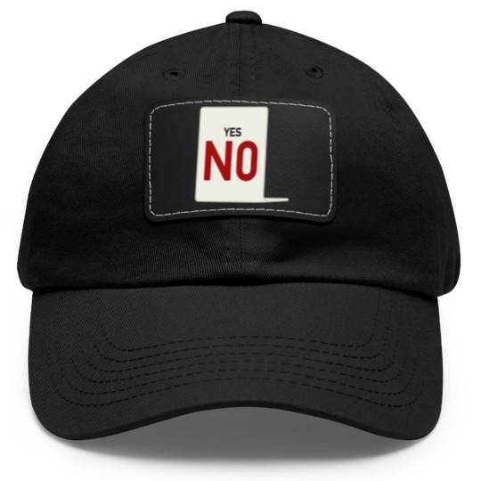 Discover Yes, NO - Casino - Dad Hat With Leather Patch