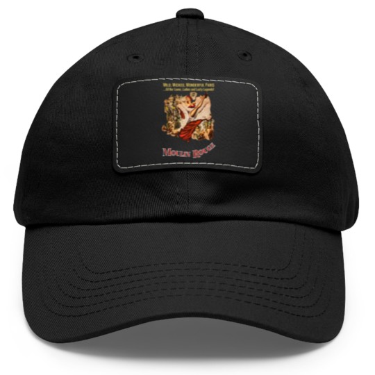 Discover Moulin Rouge V3 Poster Men Dad Hat With Leather Patch