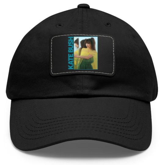 Discover Vintage Graphic Kate Bush Original Design Short Sleeve Crewneck Unisex Dad Hat With Leather Patch