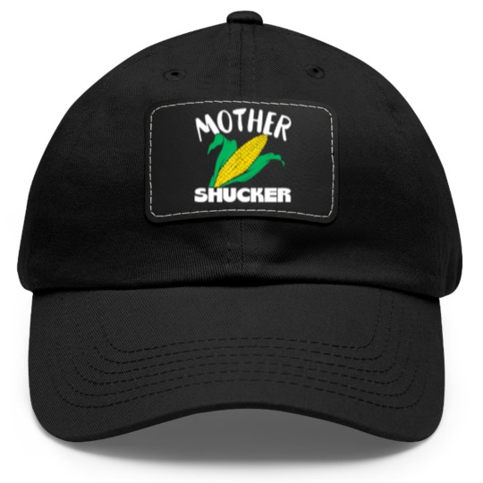 Discover Mother Shucker Mom Pun Funny Corn Farmer Mom Gift Dad Hat With Leather Patch Dad Hat With Leather Patch