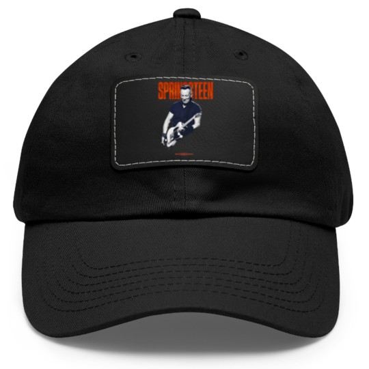 Discover Springsteen and the E Street Band 2023 World Tour Guitar Dad Hat With Leather Patch - Vintage Springsteen World Tour 23 Dad Hat With Leather Patch