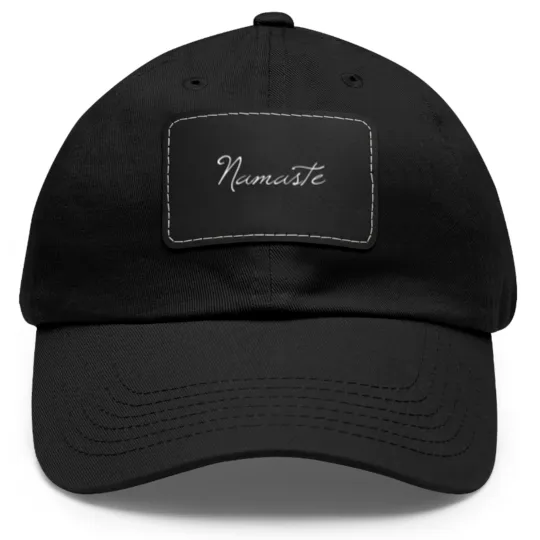 Discover Namaste Dad Hat With Leather Patch