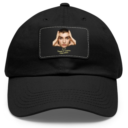 Discover RIP Sinead O'Connor Dad Hat With Leather Patch, Sinead O'Connor Dad Hat With Leather Patch, Feminist Singer Dad Hat With Leather Patch