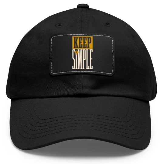 Discover KEEP IT SIMPLE - Simple - Dad Hat With Leather Patch