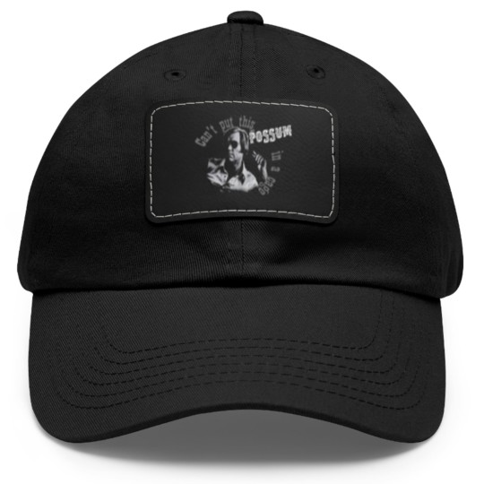 Discover George Jones Cant Put This Possum in a Cage Dad Hat With Leather Patch