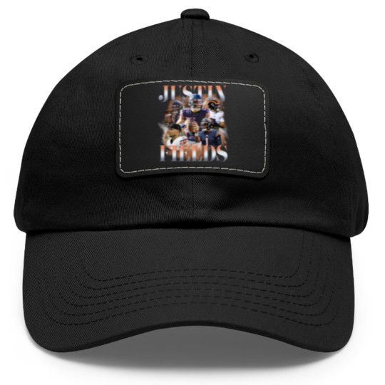 Discover JUSTIN FIELDS Dad Hat With Leather Patch - Chicago Bears - Vintage Retro 90s bootleg