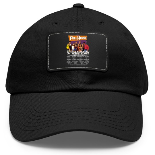 Discover Full House Dad Hat With Leather Patch, Thank You Dad Hat With Leather Patch, Jesse And The Rippers Dad Hat With Leather Patch