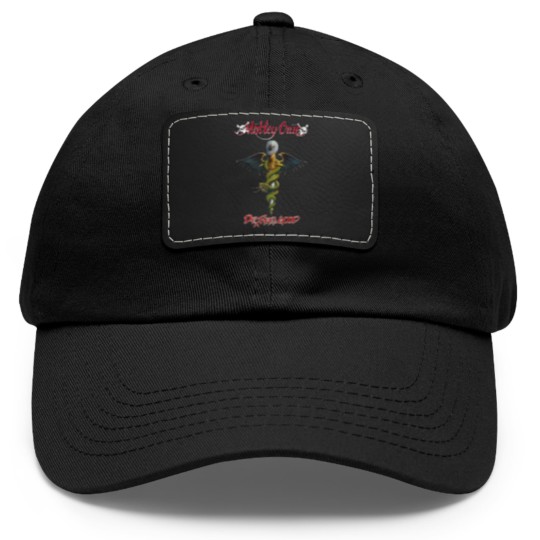 Discover Motley Crue Dr Feelgood Logo Dad Hat With Leather Patch
