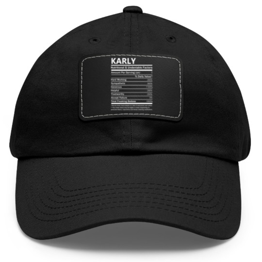 Discover Karly Name Dad Hat With Leather Patch - Karly Nutritional And Undenia Dad Hat With Leather Patch