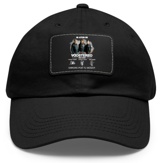 Discover 38 Anos De Soda Stereo 19822020 Gracias Por Tu Música, Designer Camiseta clásica Dad Hat With Leather Patch