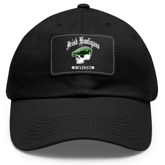 Discover Irish Hooligans Belfast Dad Hat With Leather Patch