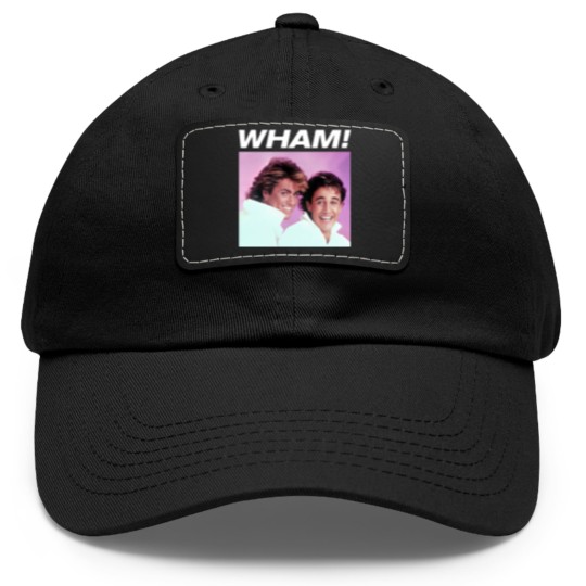 Discover WHAM! Dad Hat With Leather Patch 80's George Michael Vibes, George Michael and Andrew Ridgeley Dad Hat With Leather Patch