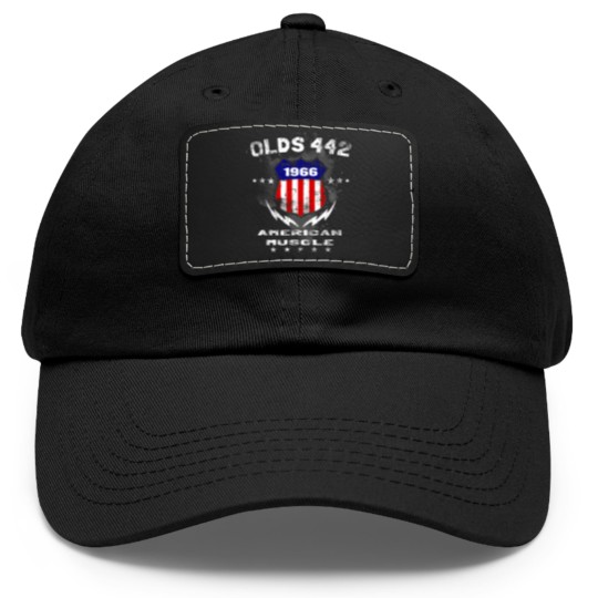 Discover 1966 Olds 442 American Muscle v3 Dad Hat With Leather Patch