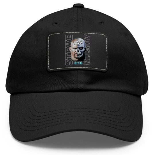 Discover Stone Cold Steve Austin Vintage 90s Bootleg Style Dad Hat With Leather Patch, Stone Cold Steve Austin Dad Hat With Leather Patch