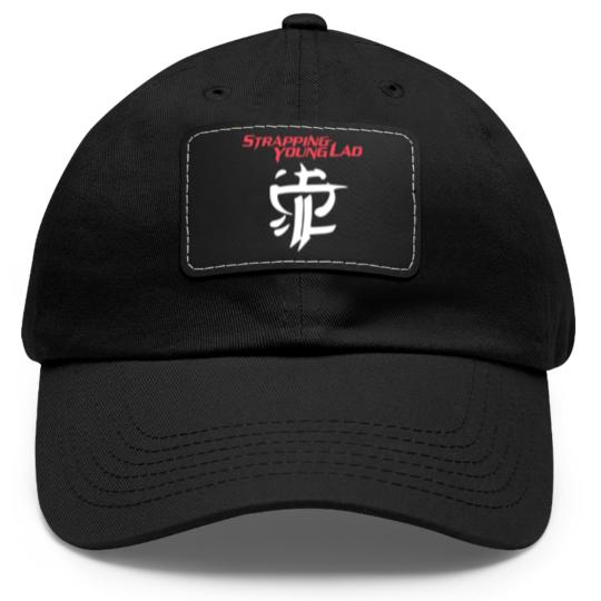 Discover Strapping Young band Dad Hat With Leather Patch