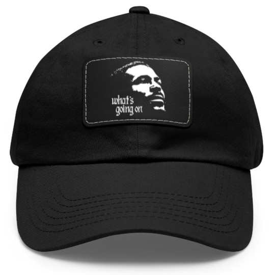 Discover Marvin Gaye Whats Going On Dad Hat With Leather Patch
