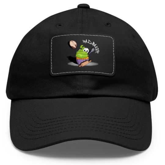 Discover Mad Baker - Kawaii Cute Cupcake Dad Hat With Leather Patch