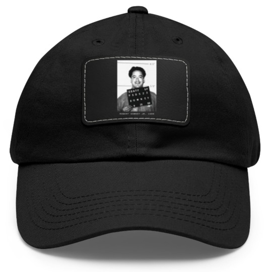 Discover Robert Downey Jr. 1999 Actor Mugshot Dad Hat With Leather Patch