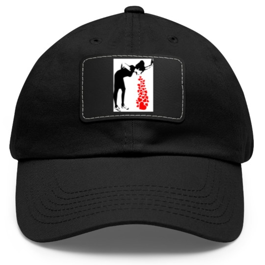 Discover Lovesick Street Art By Banksy - Street Art Work Graffiti - Artwork Design For Women Men Kids Poste Dad Hat With Leather Patch