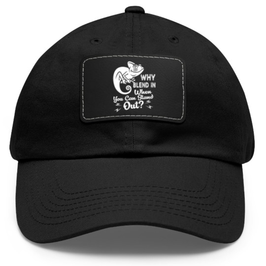 Discover Chameleon Dad Hat With Leather Patch