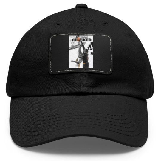 Discover LeBron James Chasedown Block Andre Iguodala Dad Hat With Leather Patch