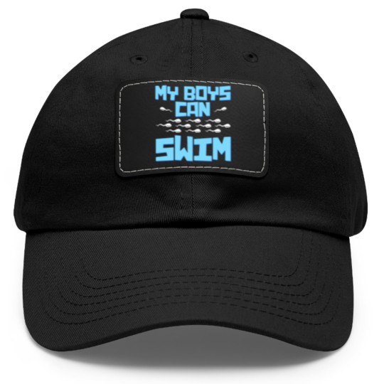 Discover Pregnancy for Man Dad Hat With Leather Patch
