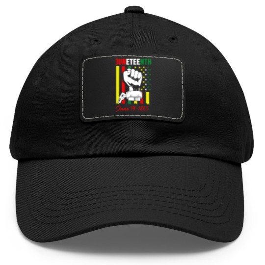 Discover juneteenth - Juneteenth - Dad Hat With Leather Patch