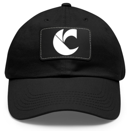 Discover Canibus C - White Dad Hat With Leather Patch